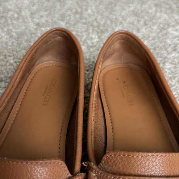 Coach Fredrica tan leather loafers - Picture 7 of 12